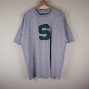 Vintage Y2K Michigan State Spartans Shirt Gray Adult XL 24x29.5